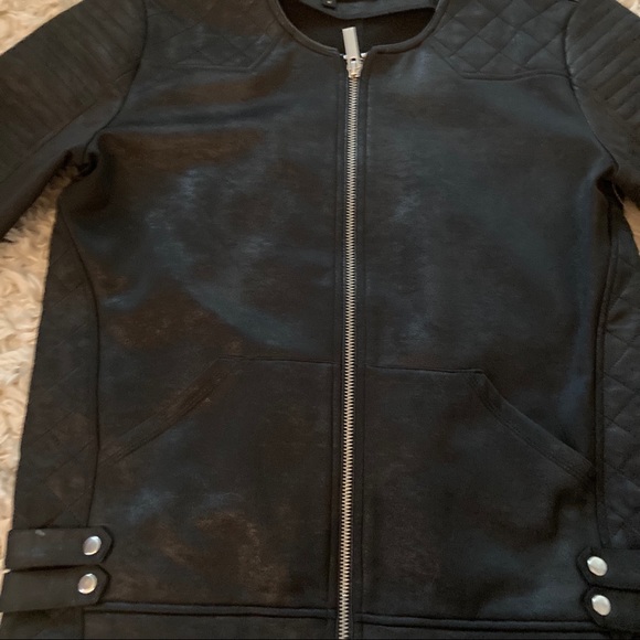 The Kooples Moto Jacket Sz S Black - Picture 6 of 10